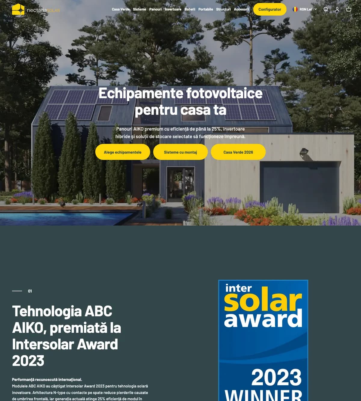 Site-ul nectaria.solar