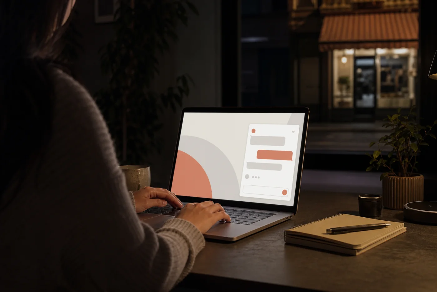 Un client caută informații pe site după încheierea programului